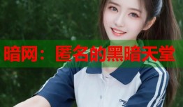 暗网：匿名的黑暗天堂