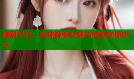 暗网平台：全球隐秘交易与信息交流中心