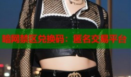 暗网禁区兑换码：匿名交易平台