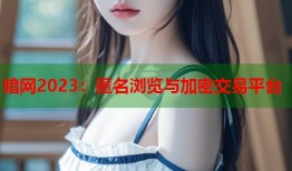 暗网2023：匿名浏览与加密交易平台