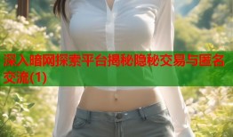 深入暗网探索平台揭秘隐秘交易与匿名交流(1)