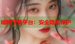 暗网下载平台：安全隐私保护