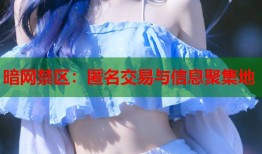 暗网禁区：匿名交易与信息聚集地