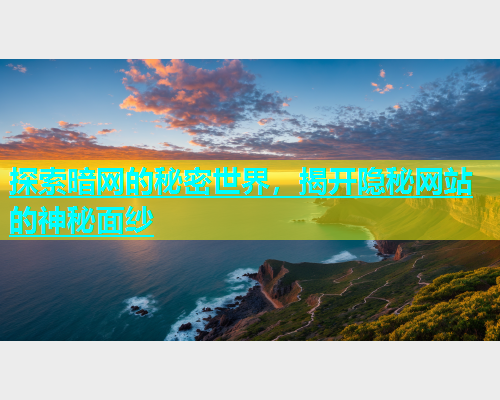 探索暗网的秘密世界,揭开隐秘网站的神秘面纱 探索暗网的秘密世界,揭开隐秘网站的神秘面纱