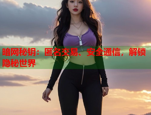 暗网秘钥：匿名交易、安全通信，解锁隐秘世界