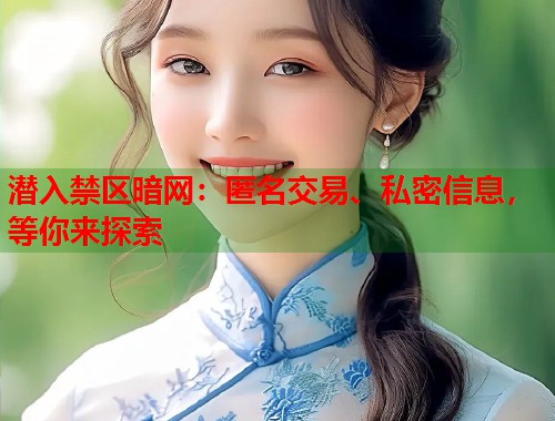 潜入禁区暗网：匿名交易、私密信息，等你来探索