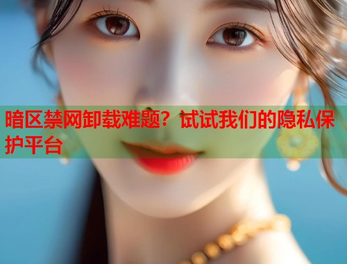 暗区禁网卸载难题？试试我们的隐私保护平台