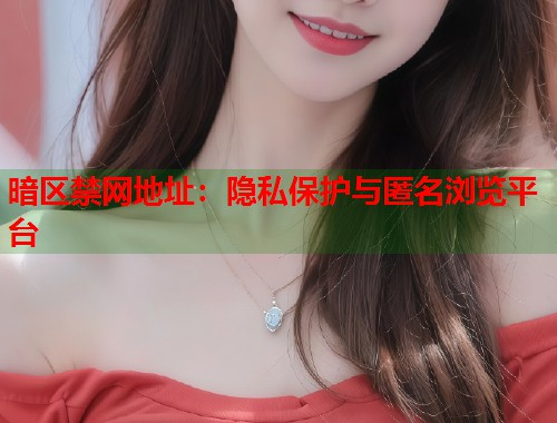 暗区禁网地址：隐私保护与匿名浏览平台