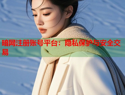 暗网注册账号平台：隐私保护与安全交易