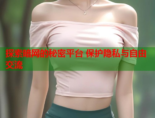 探索暗网的秘密平台 保护隐私与自由交流