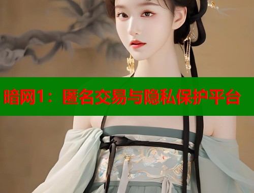 暗网1：匿名交易与隐私保护平台