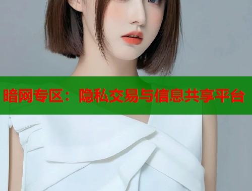 暗网专区：隐私交易与信息共享平台