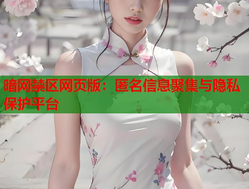 暗网禁区网页版：匿名信息聚集与隐私保护平台