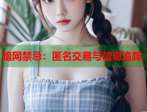 暗网禁忌：匿名交易与信息追踪