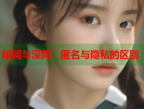 暗网与深网：匿名与隐私的区别