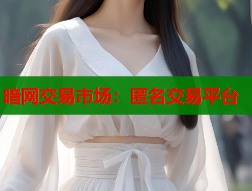 暗网交易市场：匿名交易平台