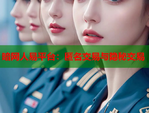 暗网人易平台：匿名交易与隐秘交易
