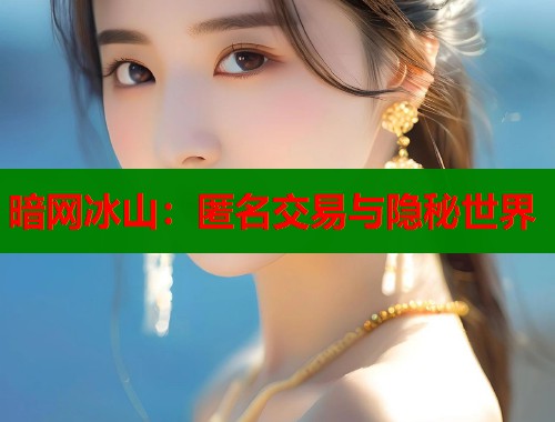暗网冰山：匿名交易与隐秘世界