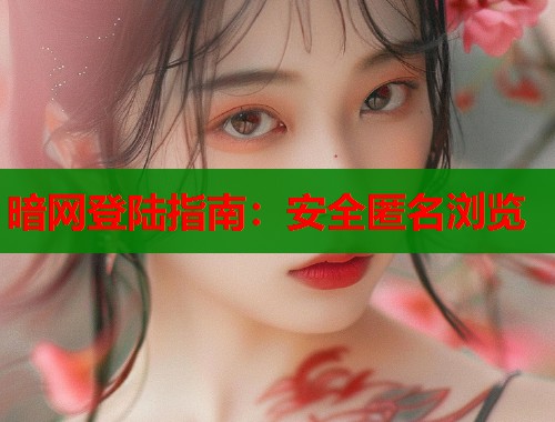 暗网登陆指南：安全匿名浏览