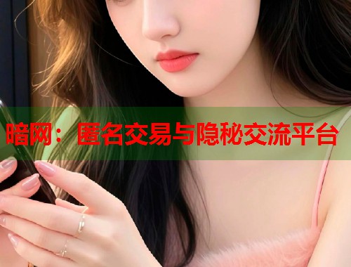 暗网：匿名交易与隐秘交流平台