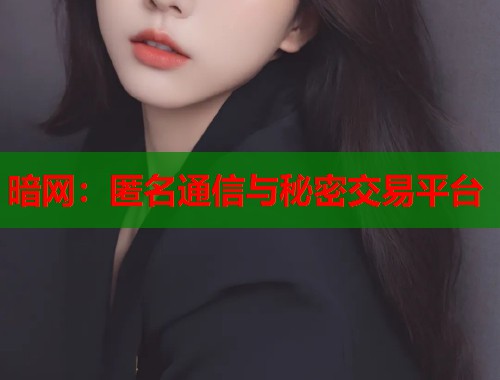 暗网：匿名通信与秘密交易平台