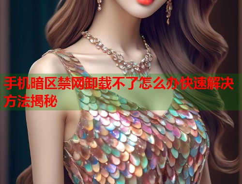 手机暗区禁网卸载不了怎么办快速解决方法揭秘
