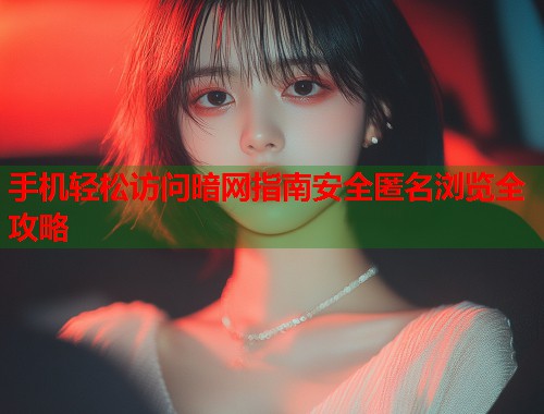 手机轻松访问暗网指南安全匿名浏览全攻略