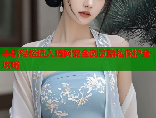 手机轻松进入暗网安全浏览隐私保护全攻略