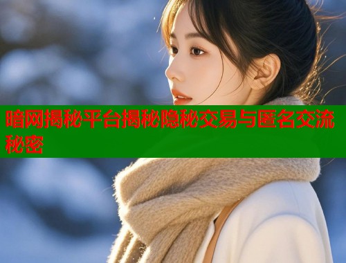暗网揭秘平台揭秘隐秘交易与匿名交流秘密