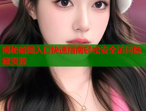 揭秘暗网入口快速指南轻松安全访问隐藏资源