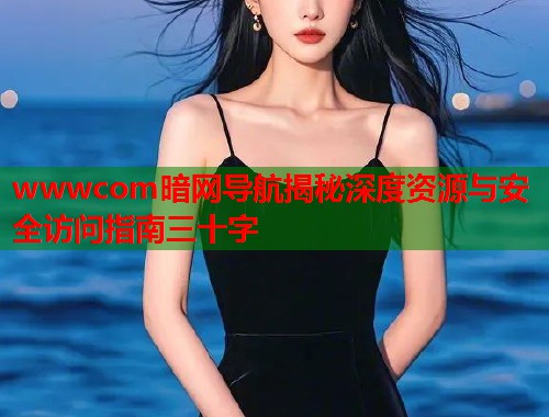 wwwcom暗网导航揭秘深度资源与安全访问指南三十字